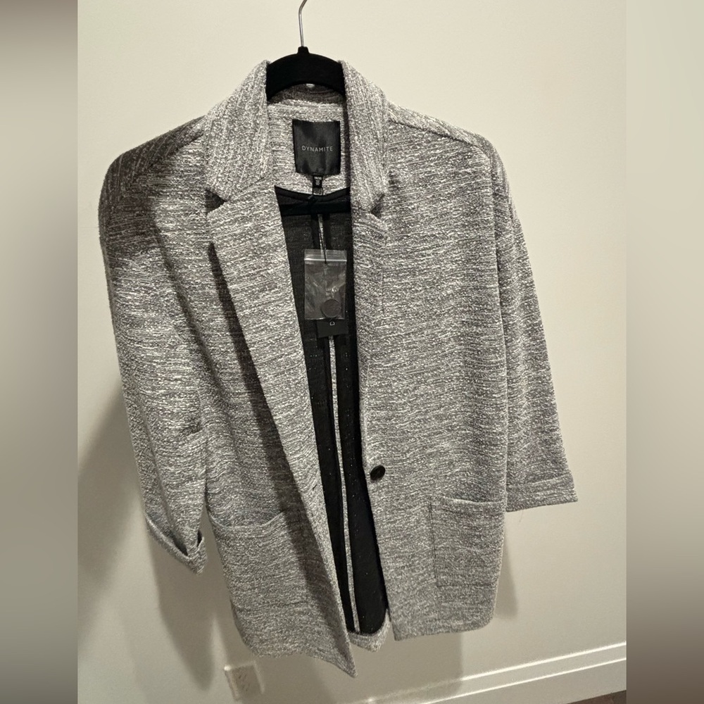 Dynamite Salt and Pepper Blazer
